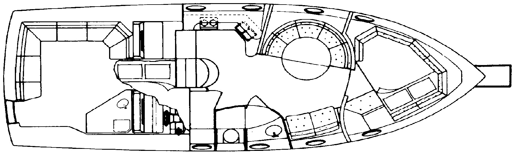 Regal Yachts 360 Commodore floor plan