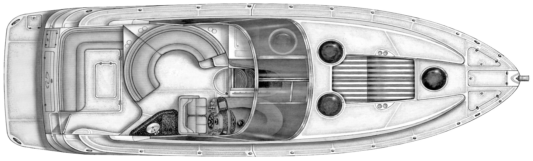 Regal Yachts 3860-4060 Commodore floor plan