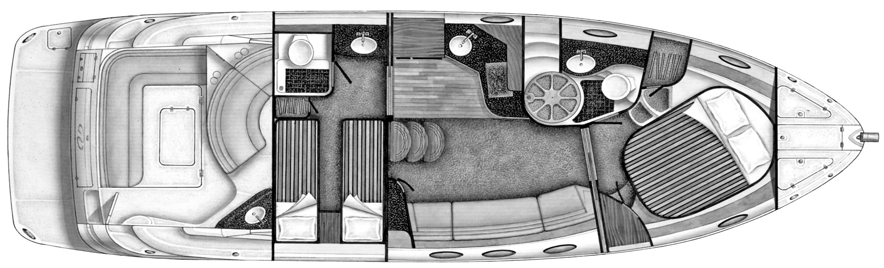 Regal Yachts 3860-4060 Commodore floor plan