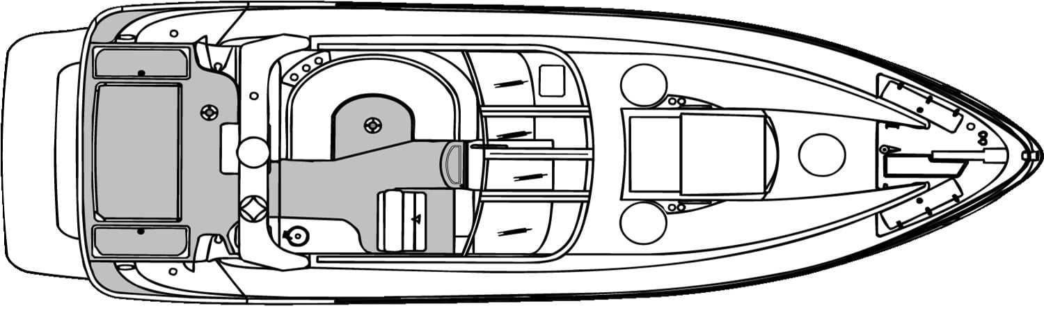 Regal Yachts 4160-4260-4460 Commodore floor plan