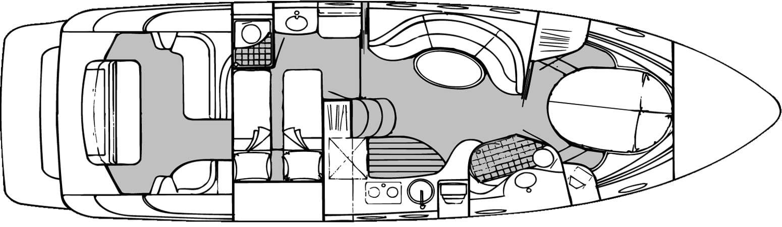 Regal Yachts 4160-4260-4460 Commodore floor plan