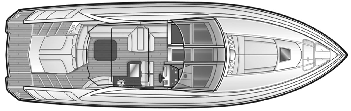 Regal Yachts 52 Sport Coupe floor plan
