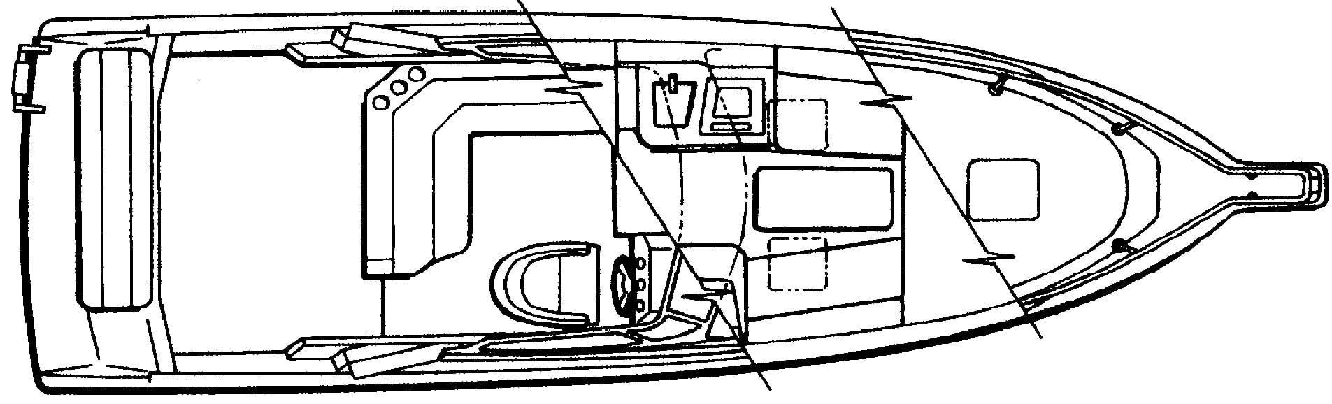 Rinker Yachts 260-265 Fiesta Vee floor plan