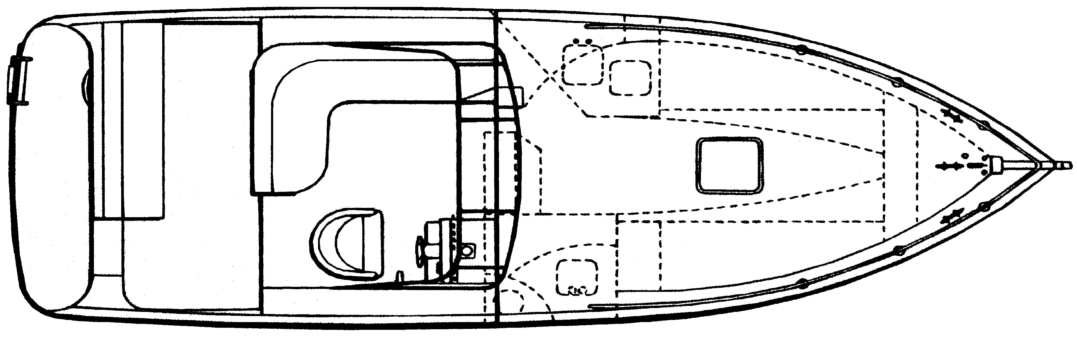 Rinker Yachts 266 Fiesta Vee floor plan