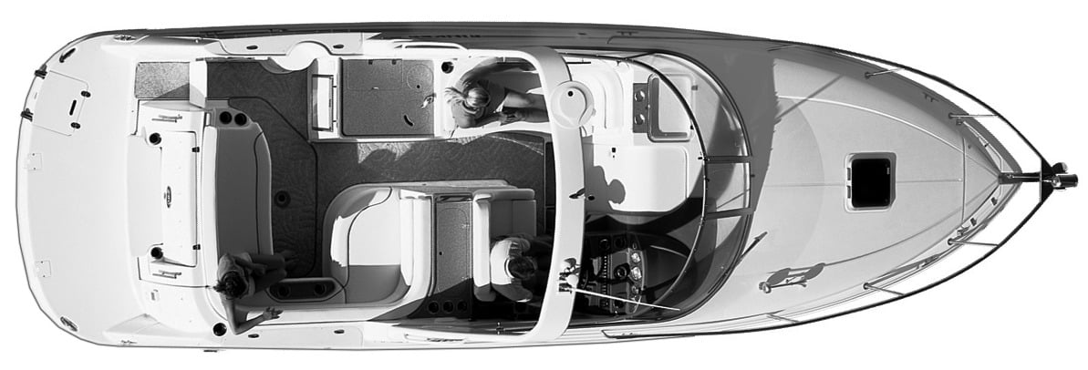 Rinker Yachts 280-290 Express Cruiser floor plan