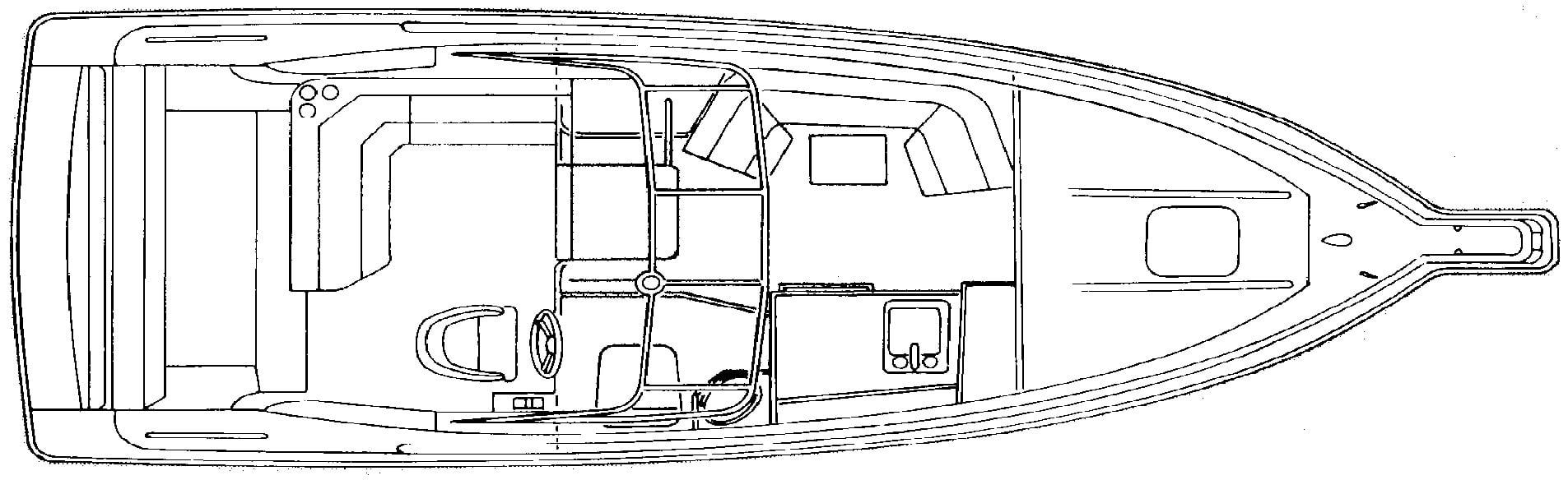 Rinker Yachts 280 Fiesta Vee floor plan