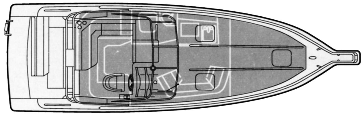 Rinker Yachts 300 Fiesta Vee floor plan