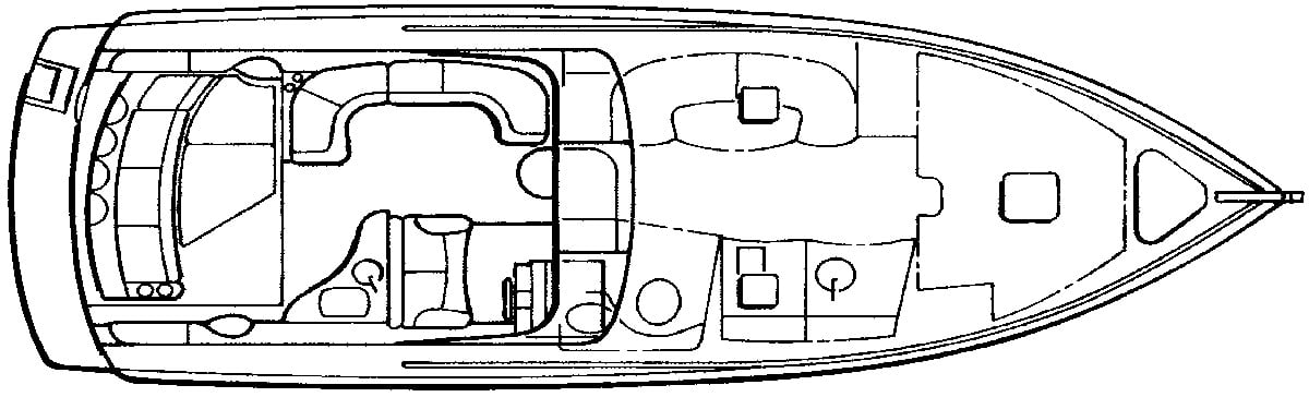 Rinker Yachts 310-312 Fiesta Vee; 320 Express floor plan