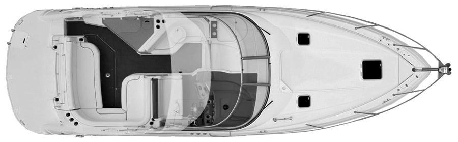 Rinker Yachts 330-340 Express Cruiser floor plan