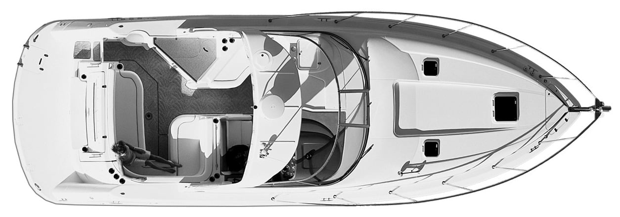 Rinker Yachts 360 Express Cruiser floor plan