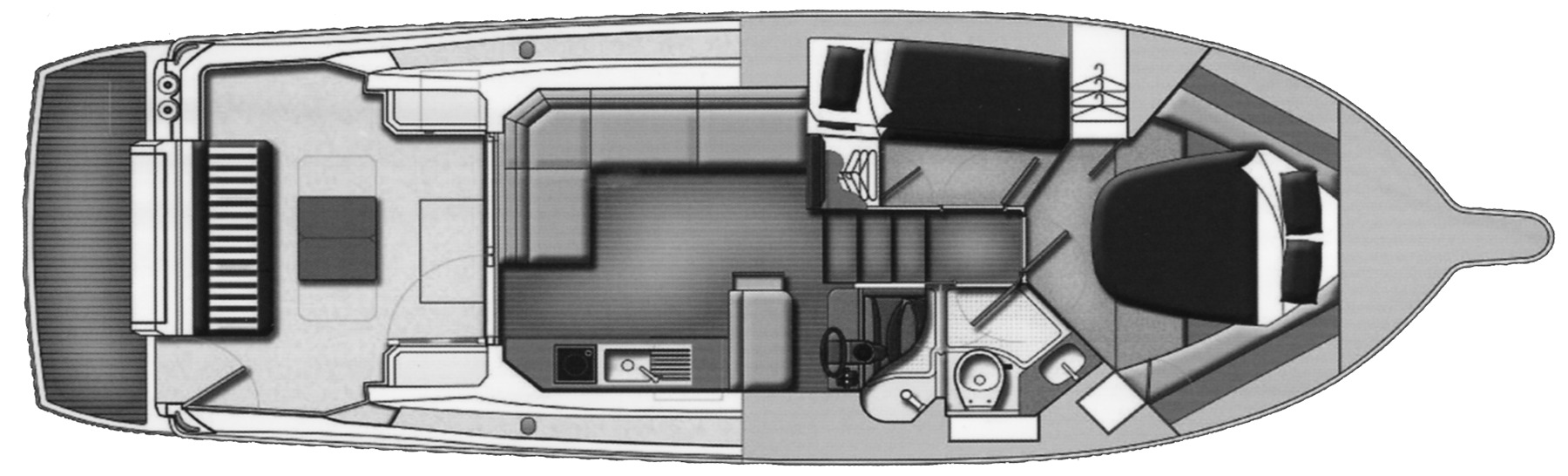 Riviera Yachts 3600 Sport Yacht floor plan