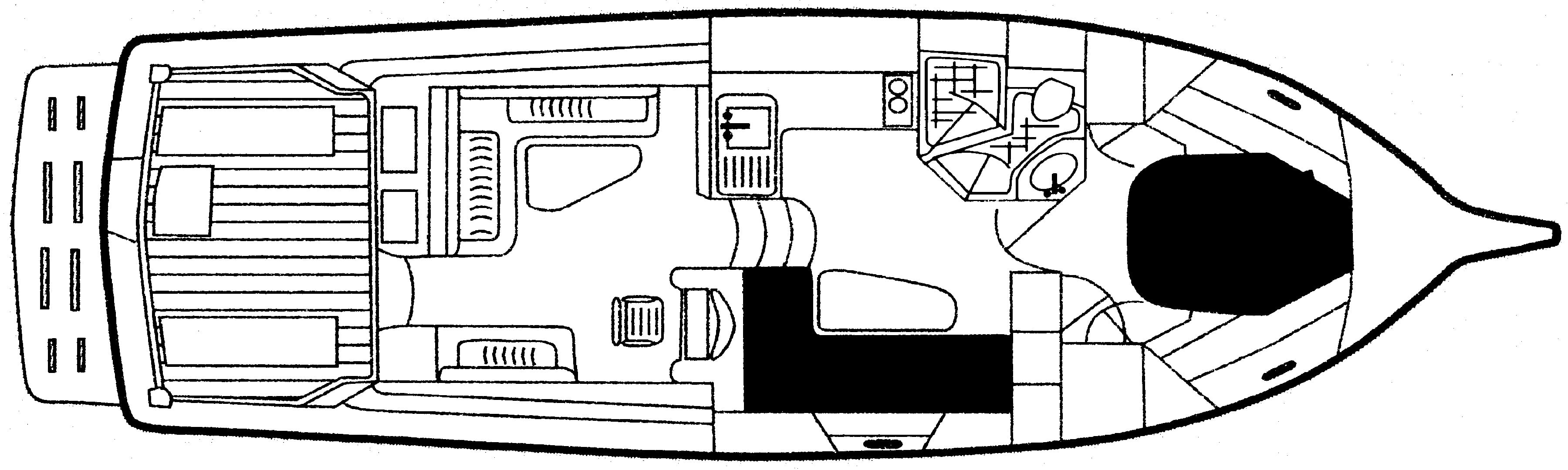 Riviera Yachts 4000 Offshore floor plan