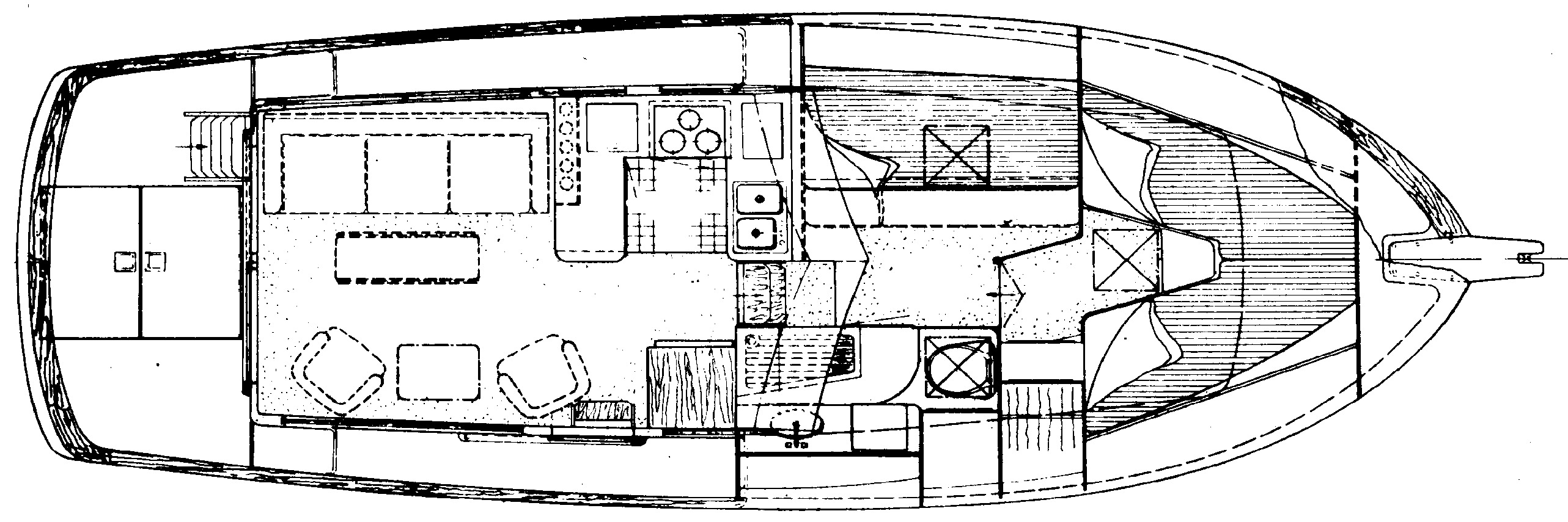 Heritage West Indian 36 Trawler floor plan