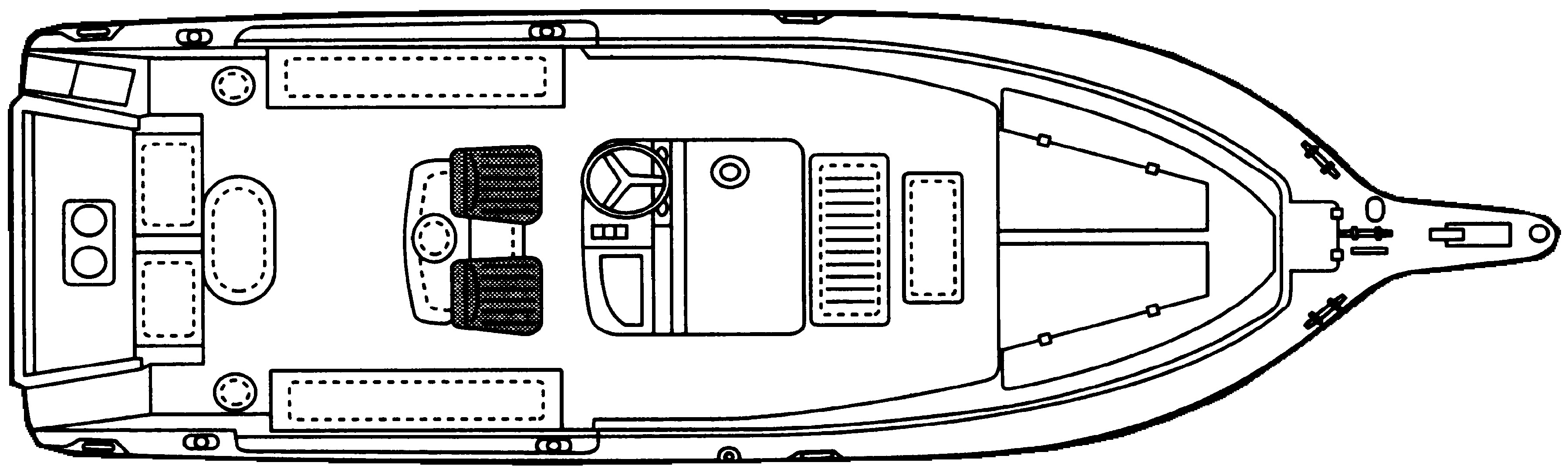 Robalo 2620 Center Console floor plan