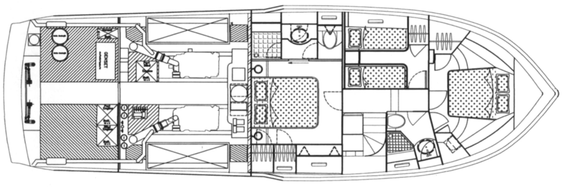 Hi-Star Yachts 55 Pilothouse floor plan