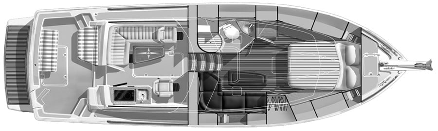 Sabre Yachts 34 Express floor plan