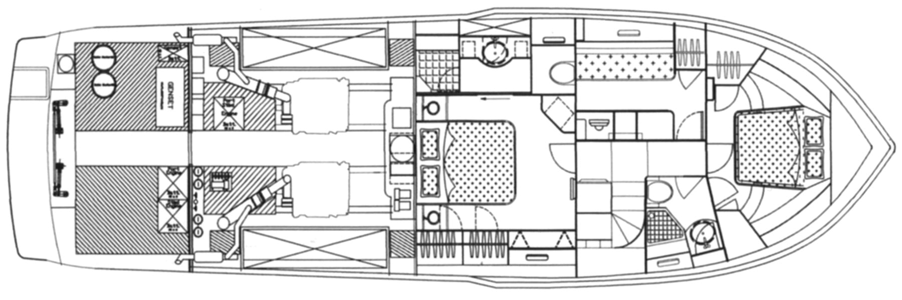 Hi-Star Yachts 55 Pilothouse floor plan