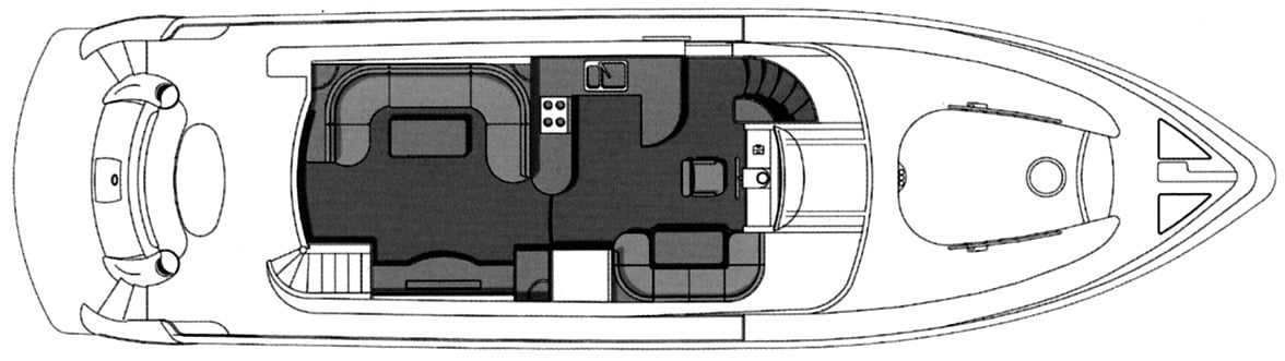 Horizon Yachts 62 Motor Yacht floor plan