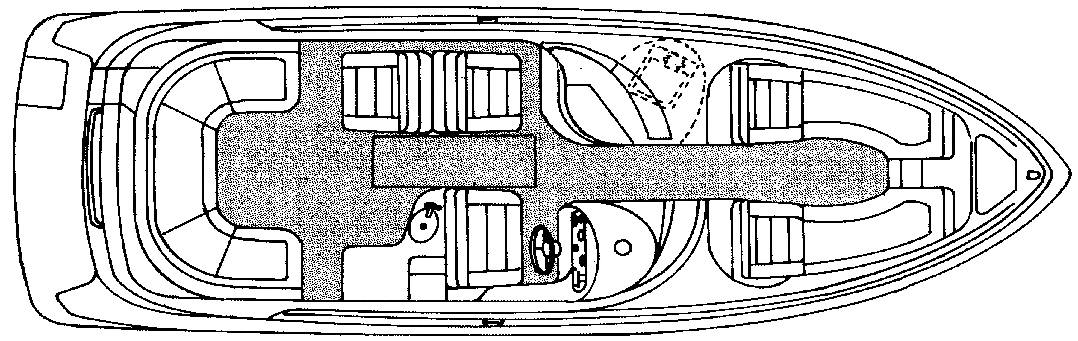 Sea Ray Yachts 280 Bowrider floor plan