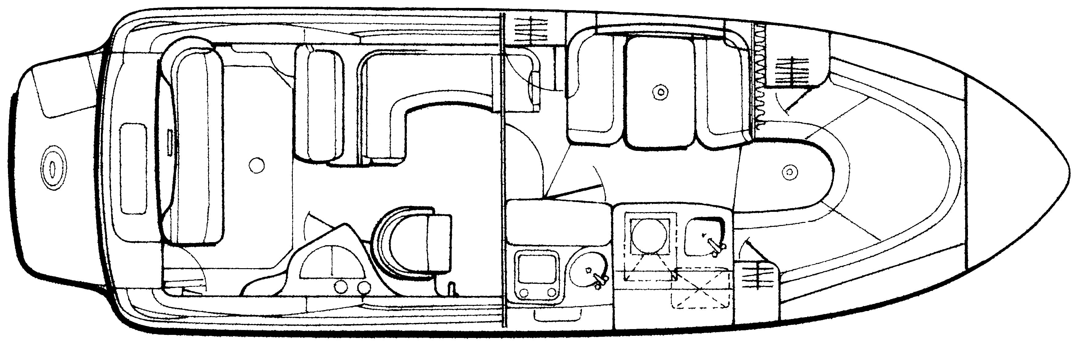 Sea Ray Yachts 280 Sundancer floor plan
