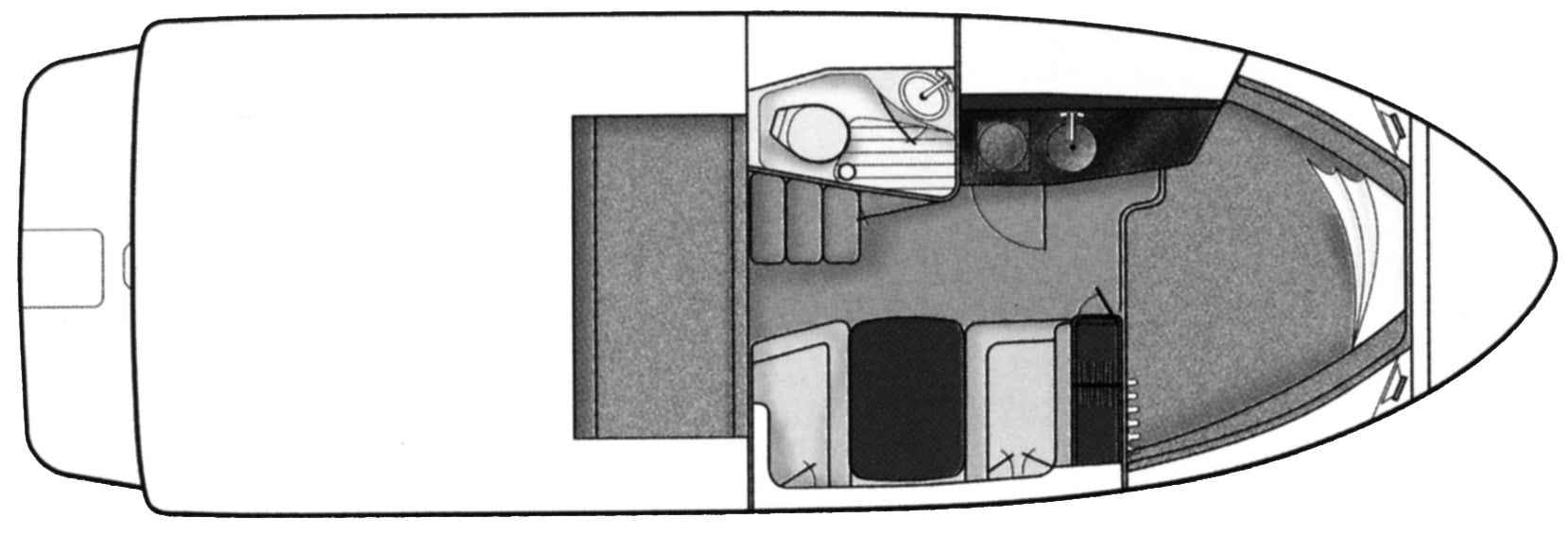 Sea Ray Yachts 290 Amberjack floor plan