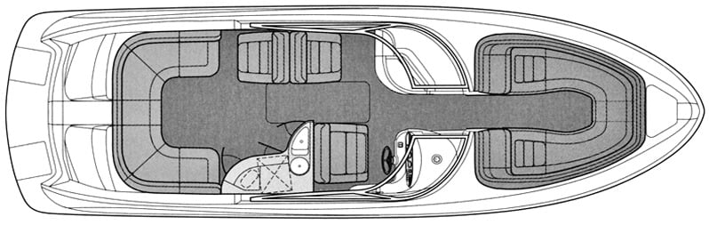 Sea Ray Yachts 290 Bowrider floor plan