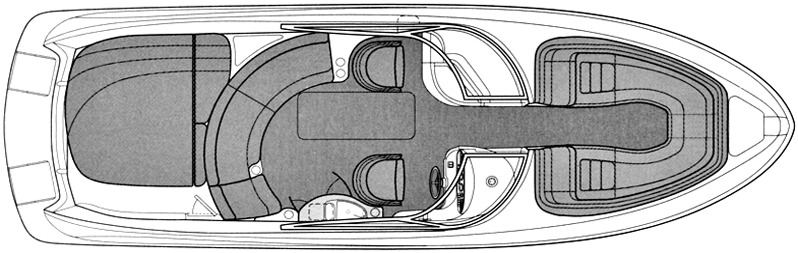 Sea Ray Yachts 290 Bowrider floor plan