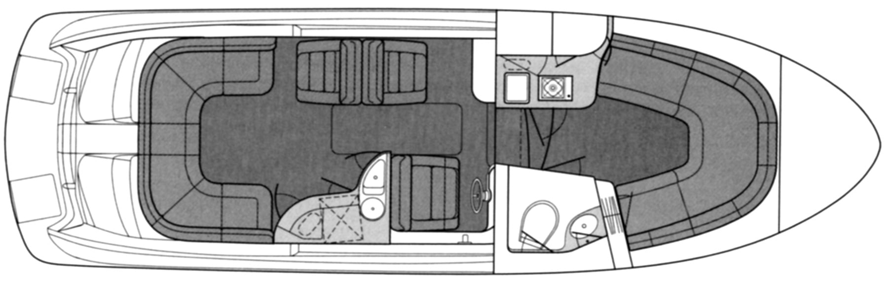 Sea Ray Yachts 290 Sun Sport floor plan