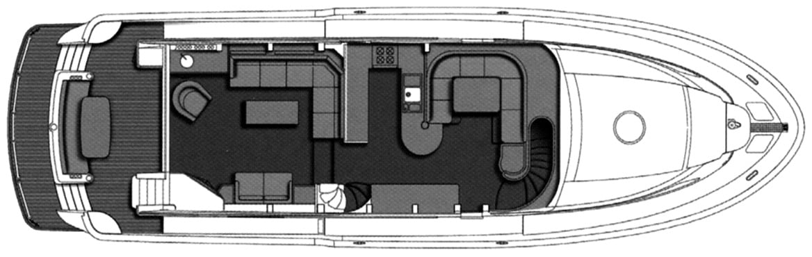 Horizon Yachts V68 floor plan
