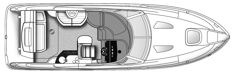 Sea Ray Yachts 290 Sundancer floor plan