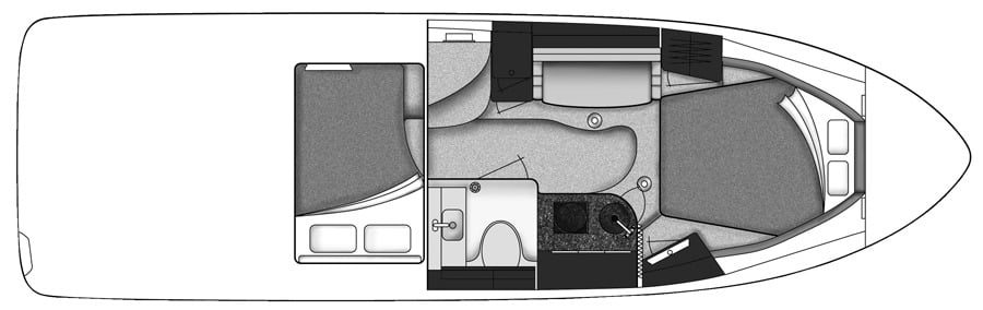 Sea Ray Yachts 290 Sundancer floor plan