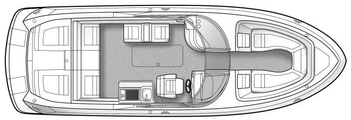 Sea Ray Yachts 300 SLX floor plan