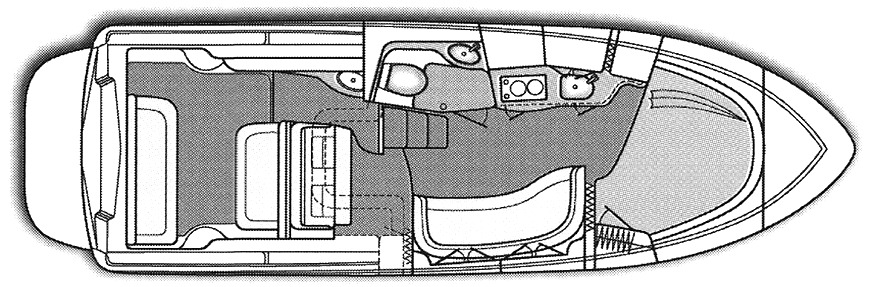 Sea Ray Yachts 300 Sundancer floor plan