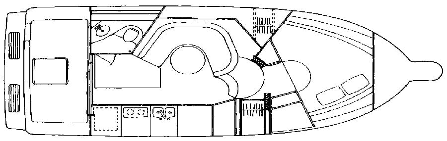 Sea Ray Yachts 305-300 Sedan Bridge floor plan