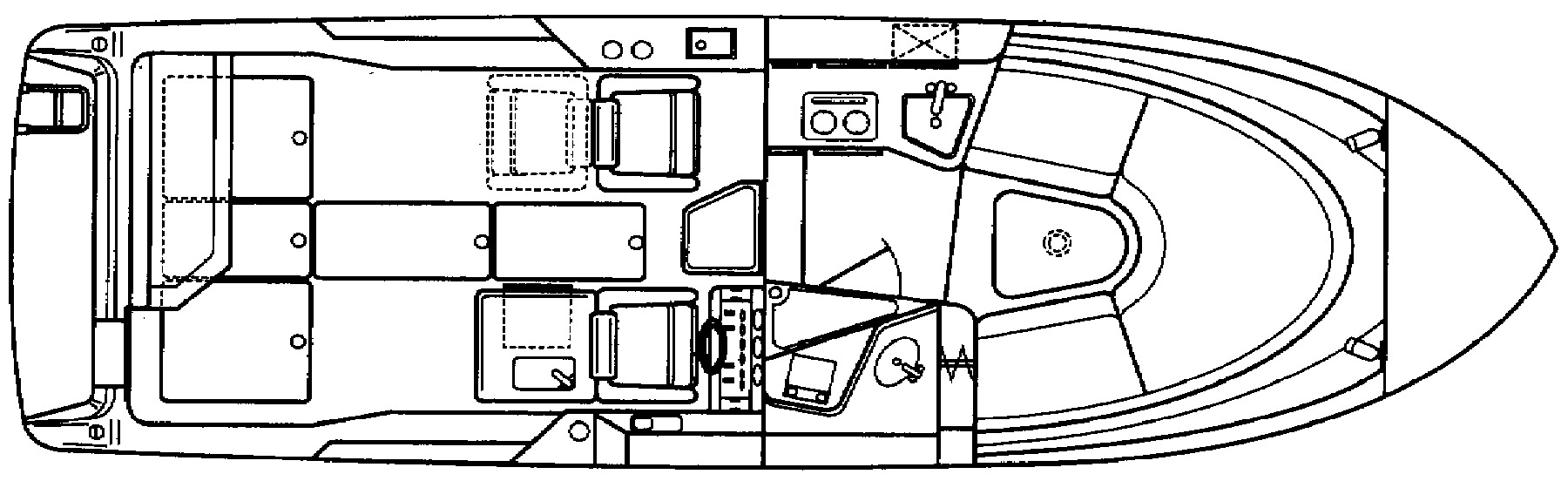 Sea Ray Yachts 280-300 Weekender floor plan