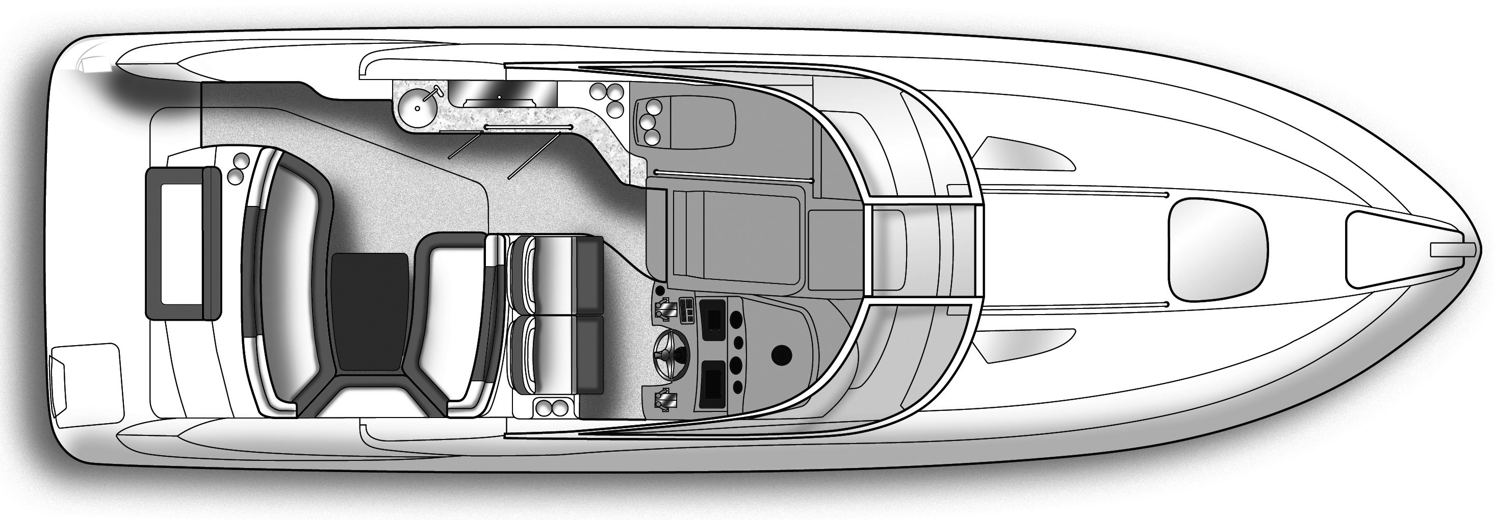 Sea Ray Yachts 310-330 Sundancer floor plan