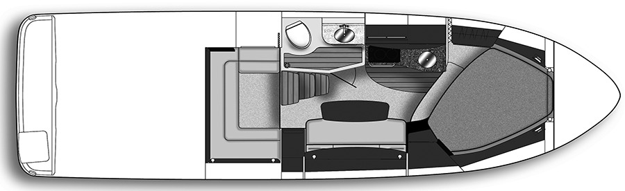 Sea Ray Yachts 310-330 Sundancer floor plan