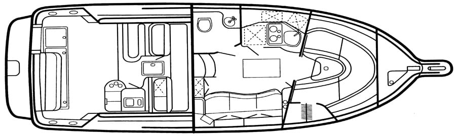 Sea Ray Yachts 330 Express Cruiser floor plan
