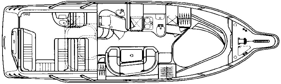 Sea Ray Yachts 330 Sundancer floor plan
