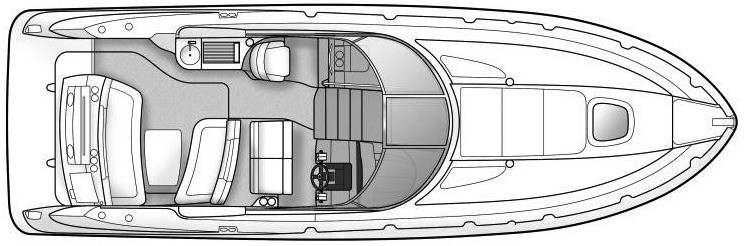 Sea Ray Yachts 330-350 Sundancer floor plan