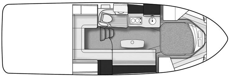 Sea Ray Yachts 330-350 Sundancer floor plan