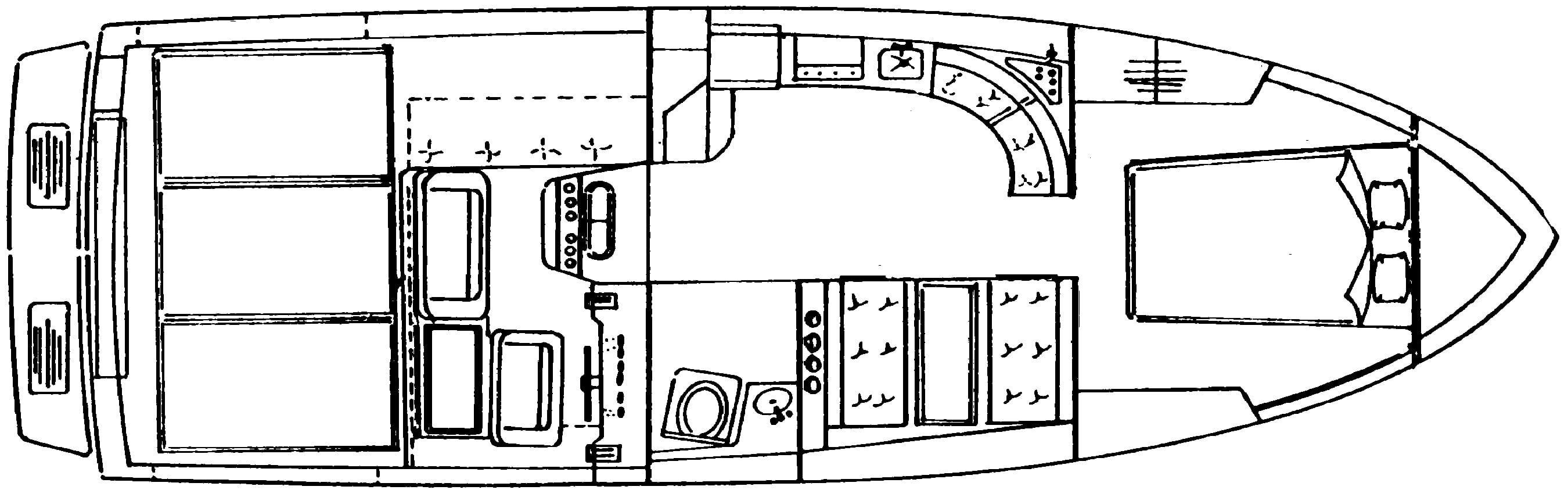 Sea Ray Yachts 340 Sundancer floor plan