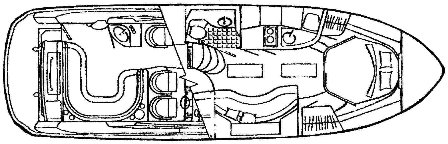 Sea Ray Yachts 340 Sundancer floor plan