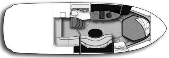Sea Ray Yachts 340 Sundancer floor plan