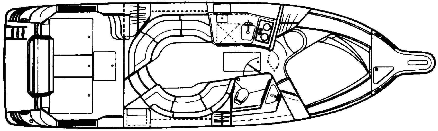 Sea Ray Yachts 350 Express Bridge floor plan