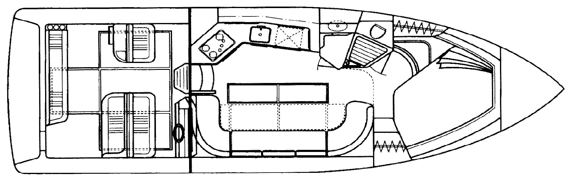 Sea Ray Yachts 350-370 Express Cruiser floor plan
