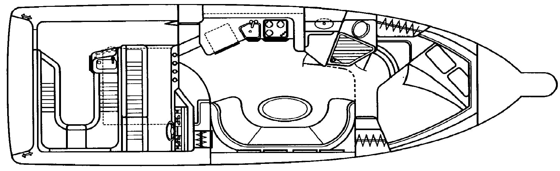 Sea Ray Yachts 350-370 Sundancer floor plan