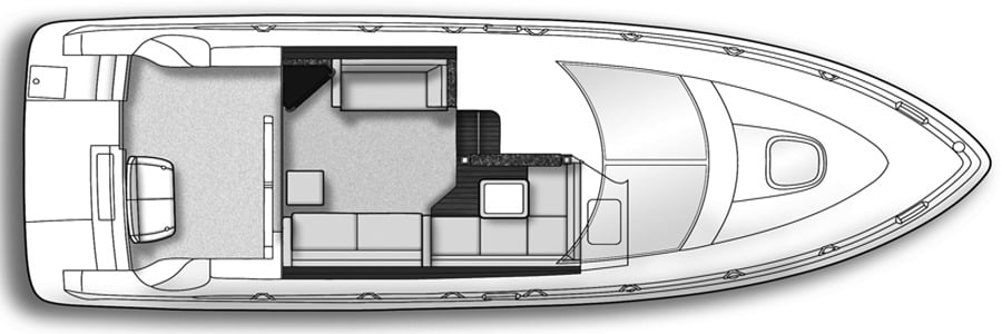 Sea Ray Yachts 36 Sedan Bridge floor plan