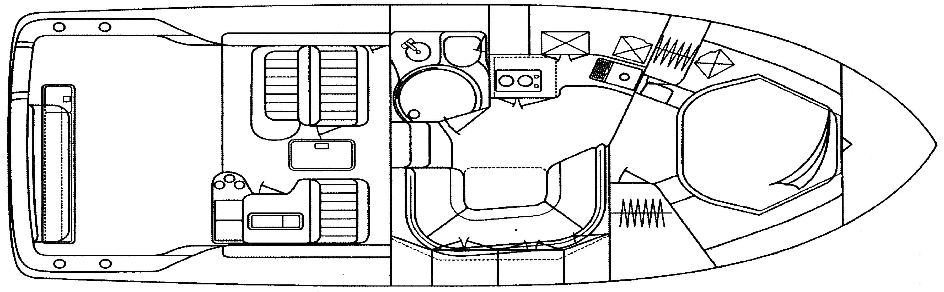 Sea Ray Yachts 370 Express Cruiser floor plan