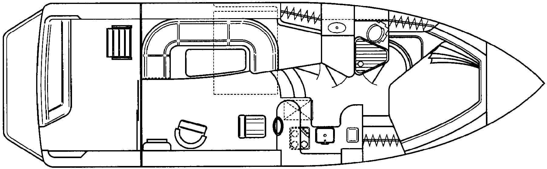 Sea Ray Yachts 370 Sedan Bridge floor plan